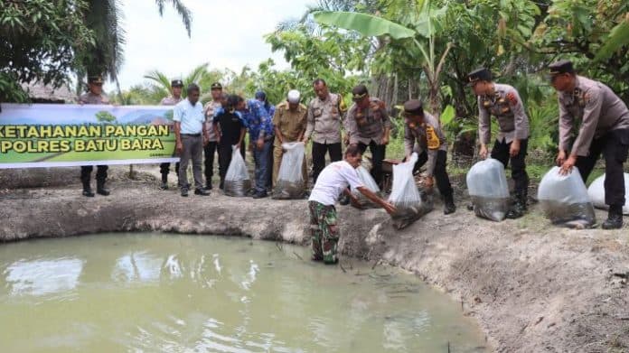 polres_batu_bara_tabur_3000_bibit_ikan_lele