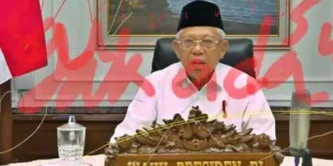 wajah_wapres_ri_dicoret_tinta_merah