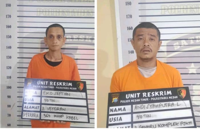 polsek_medan_timur_tangkap_dua_pencuri_kabel_tembaga_milik_pemkot_medan