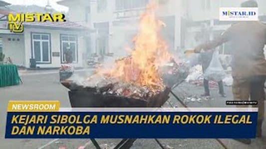 newsroom_kejari_sibolga_musnahkan_rokok_ilegal_dan_narkoba
