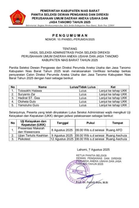 peserta_lolos_seleksi_direksi_perumda_nias_barat_diduga_masih_terafiliasi_parpol