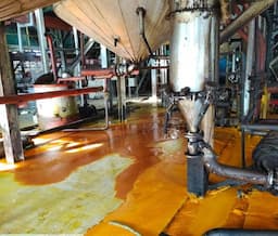 cpo_ptpn_iv_adolina_diduga_tumpah_4_ton_mengalir_ke_parit_pasiran_perbaungan_sergai