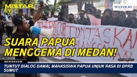 newsroom_tuntut_dialog_damai_mahasiswa_papua_unjuk_rasa_di_dprd_sumut