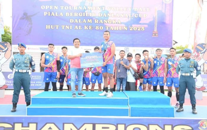 super_vc_juara_turnamen_bola_voli_danlanal_sibolga_cup_2025