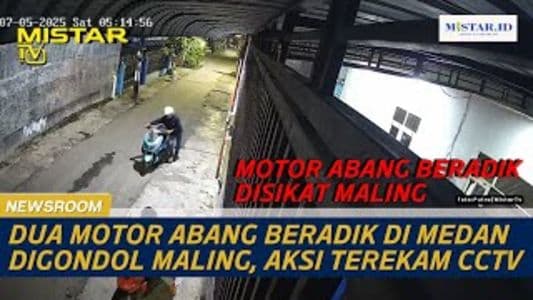 newsroom_dua_motor_abang_beradik_di_medan_digondol_maling_aksi_terekam_cctv