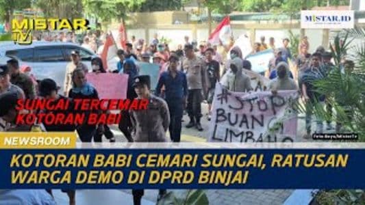newsroom_kotoran_babi_cemari_sungai_ratusan_warga_demo_di_dprd_binjai