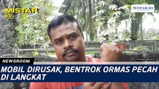 newsroom_mobil_dirusak_bentrok_ormas_pecah_di_langkat