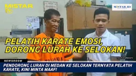 newsroom_pendorong_lurah_di_medan_ke_selokan_ternyata_pelatih_karate_kini_minta_maaf