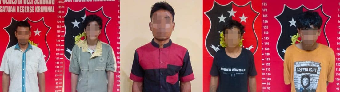 polresta_deli_serdang_tangkap_lima_pelaku_curanmor_di_desa_durian