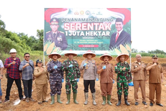 dukung_ketahanan_pangan_nasional_polres_tapteng_tanam_jagung_7_hektar