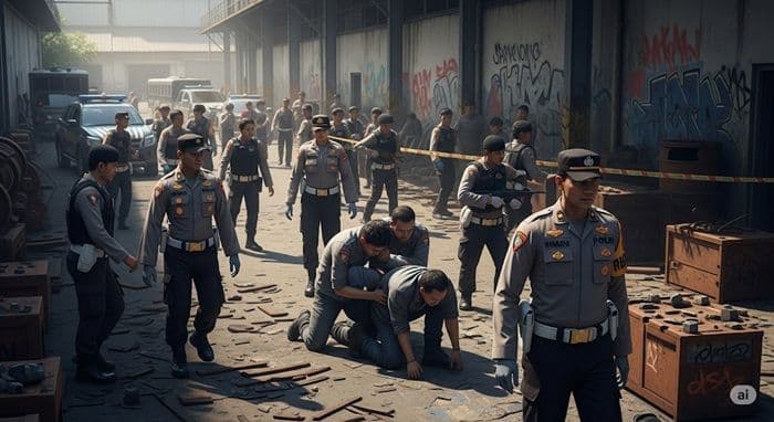 polisi_amankan_37_warga_dalam_aksi_pencurian_besi_di_bekas_pabrik_pt_arb_medan