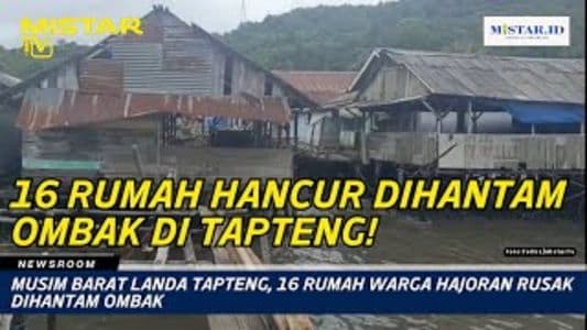 newsroom_musim_barat_landa_tapteng_16_rumah_warga_hajoran_rusak_dihantam_ombak