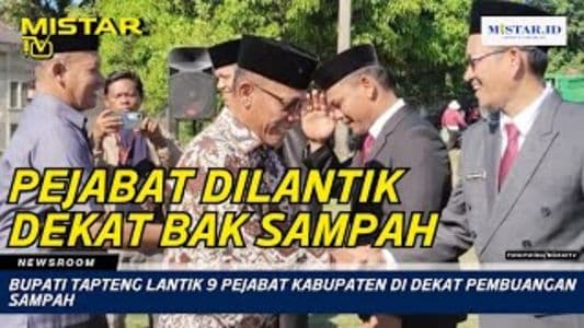 newsroom_bupati_tapteng_lantik_9_pejabat_kabupaten_di_dekat_pembuangan_sampah