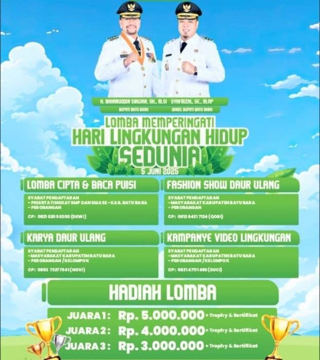 peringati_hari_lingkungan_hidup_2025_pemkab_batu_bara_siapkan_hadiah_jutaan_rupiah