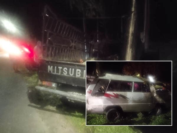 2_mobil_senggolan_di_jalan_parapat_pengendara_motor_di_belakangnya_terkapar