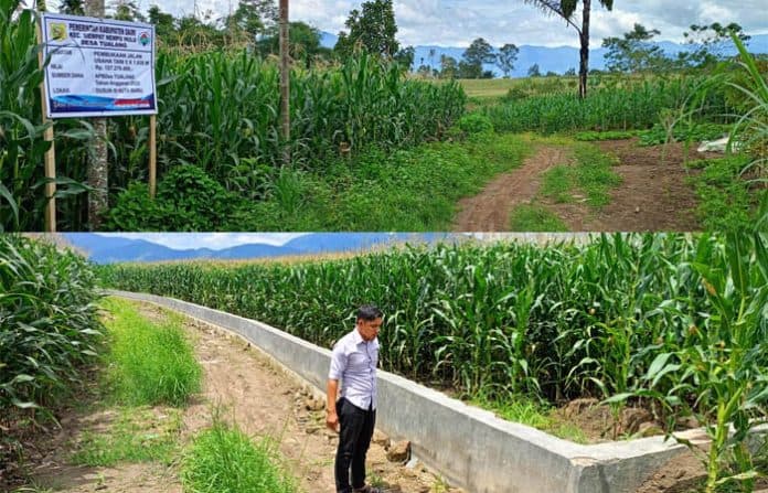 bantah_isu_miring_kades_tualang_siempat_nempu_hulu_paparkan_pembangunan_jalan_usaha_tani