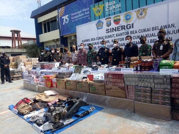 bea_cukai_sumut_musnahkan_barang_illegal_termasuk_3_juta_batang_rokok