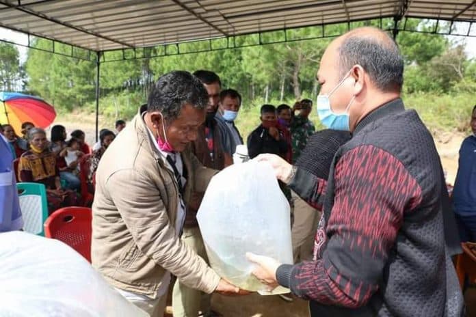 bupati_taput_tabur_benih_ikan_dan_tanam_pohon_di_sisordak_parmonangan