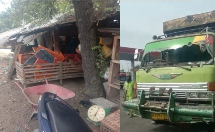 diduga_rem_blong_truk_tronton_seruduk_rumah_potong_ayam_di_sergai