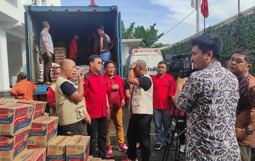 dpd_pdip_sumut_kirim_11_ton_sembako_untuk_korban_gempa_taput