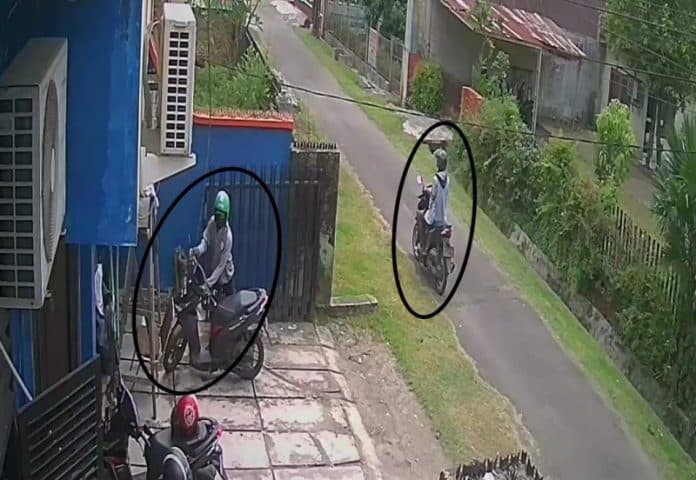 dua_pria_curi_sepeda_motor_di_kantor_ombudsman_ri_sumut_usai_rombongan_kapolda_pulang