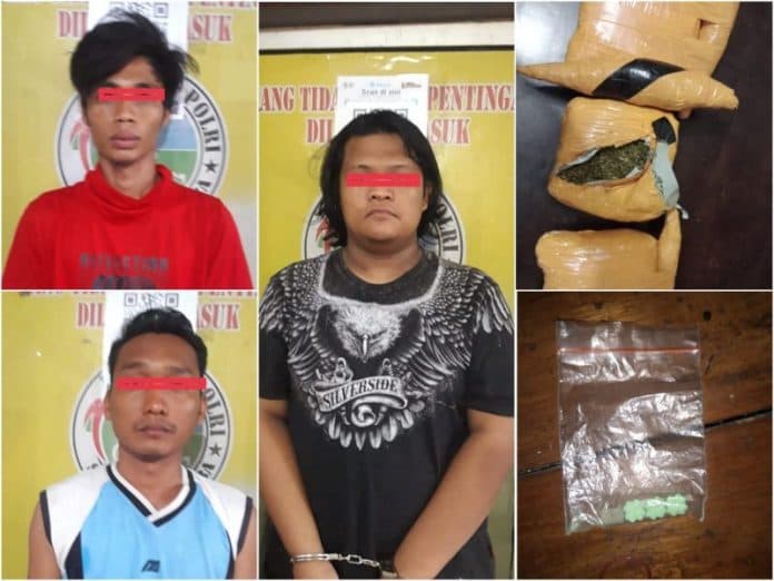 gagalkan_transaksi_ekstasi_polres_binjai_amankan_pria_simpan_3_kg_ganja