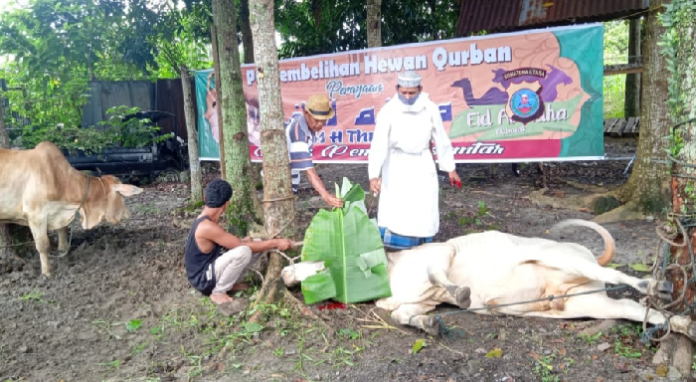idul_adha_polres_siantar_sembelih_5_ekor_hewan_kurban