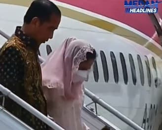 iriana_jokowi_terpeleset_di_tangga_pesawat_setpres_pastikan_kondisinya_saat_ini_baik