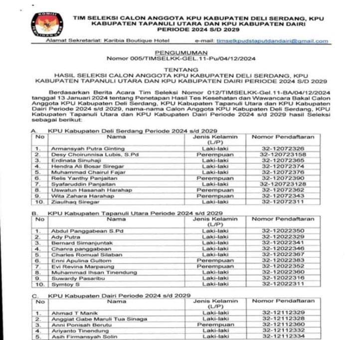 istri_komisioner_masuk_daftar_10_calon_anggota_kpu_dairi
