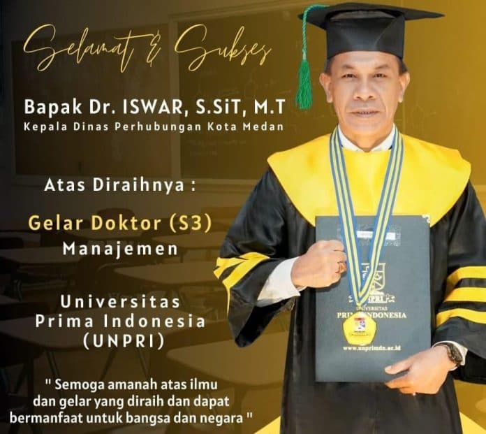 kadishub_kota_medan_raih_gelar_doktor_manajemen