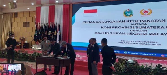 koni_provinsi_sumut_lakukan_mou_dengan_menpora_malaysia