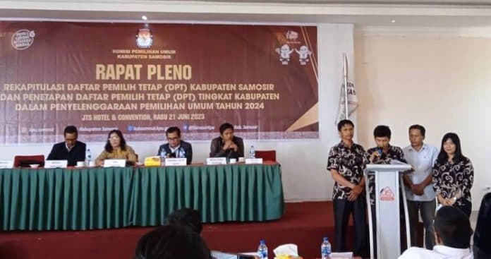 kpu_samosir_tetapkan_dpt_100595_pemilih_di_pemilu_mendatang