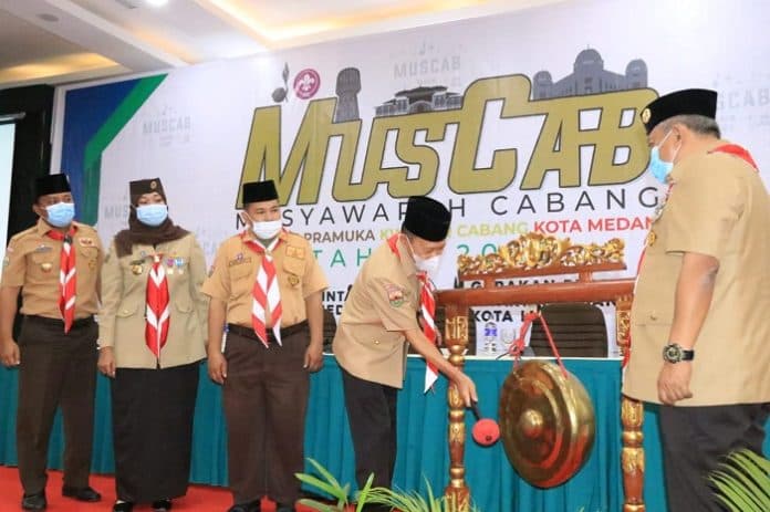muscab_gerakan_pramuka_kwartir_cabang_kota_medan_2020_resmi_dibuka