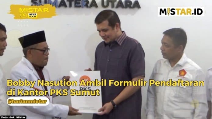 newsroom_bobby_nasution_ambil_formulir_pendaftaran_di_kantor_pks_sumut