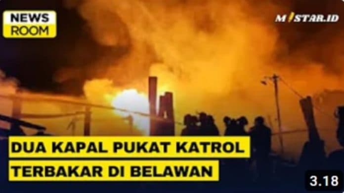 newsroom_dua_kapal_pukat_katrol_terbakar_di_belawan