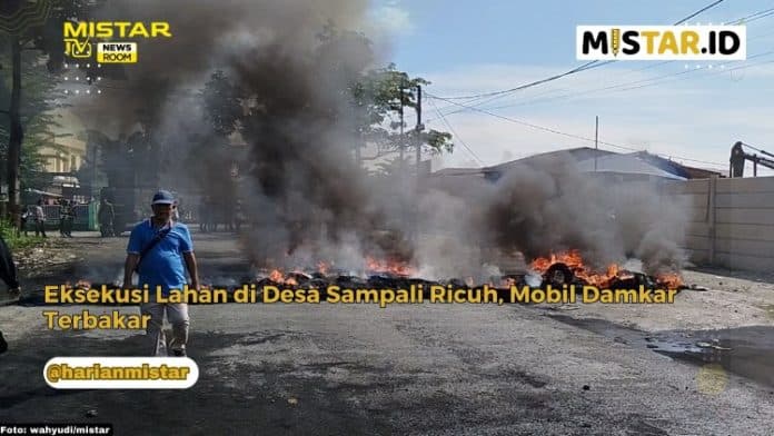 newsroom_eksekusi_lahan_di_desa_sampali_ricuh_mobil_damkar_terbakar