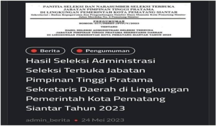 pansel_umumkan_5_calon_sekda_kota_siantar_ini_nama_dan_asalnya
