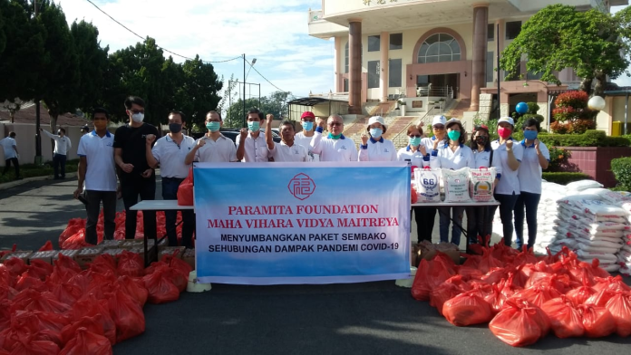 paramitha_foundation_maha_vihara_vidya_maitreya_sumbang_250_paket_sembako