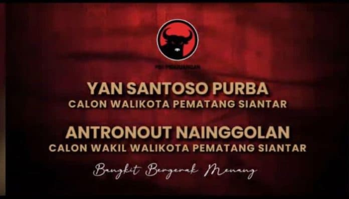 pdip_usung_pasangan_yan_santoso_purba_dan_astronout_nainggolan_di_pilkada_siantar