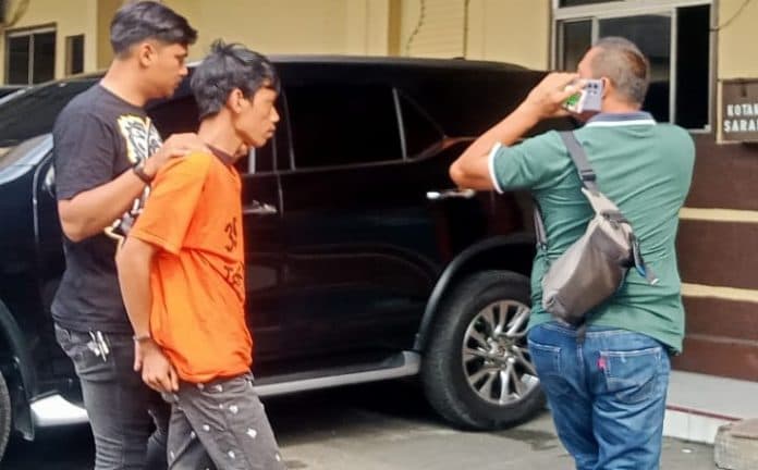 pelaku_begal_terhadap_sepasang_kekasih_diboyong_ke_polrestabes_medan