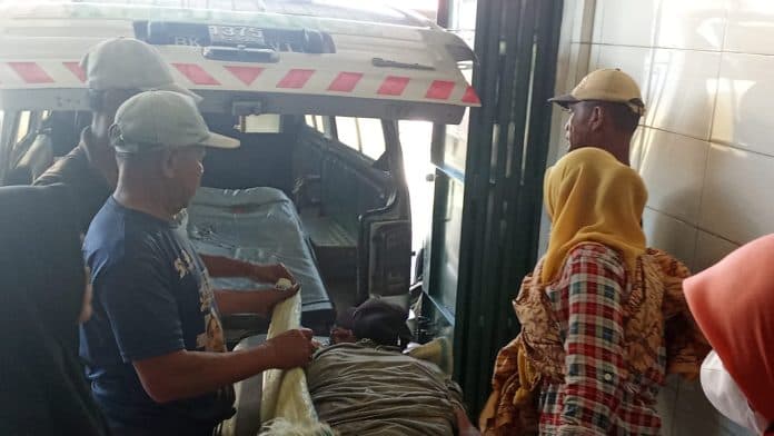 pengendara_sepeda_motor_tewas_disambar_truk_saat_hendak_menepi_di_sergai