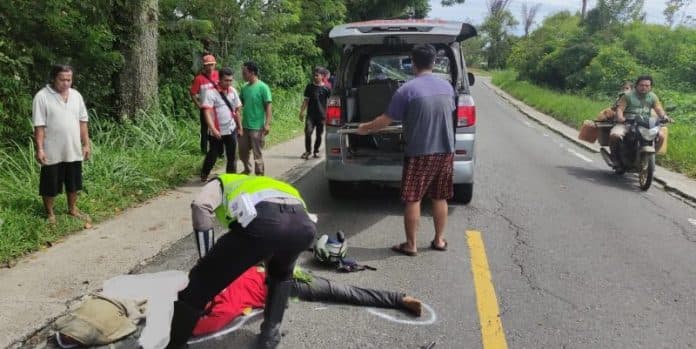 pengendara_tewas_tergilas_truk_di_pondok_bulu_simalungun