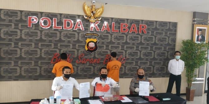 polda_kalbar_tangkap_dua_pemalsu_surat_perjalanan_bebas_covid_19