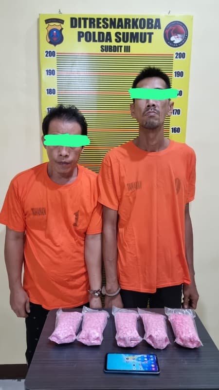 polda_sumut_tangkap_residivis_5_ribu_pil_ekstasi_gagal_beredar