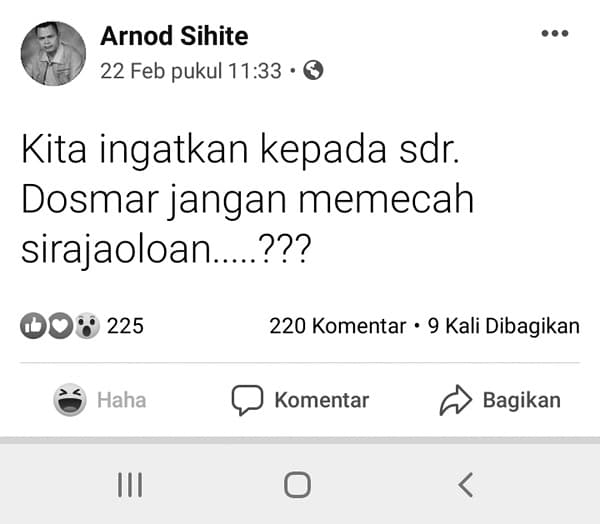 polemik_di_medsos_dosmar_diminta_jangan_pecah_si_raja_oloan