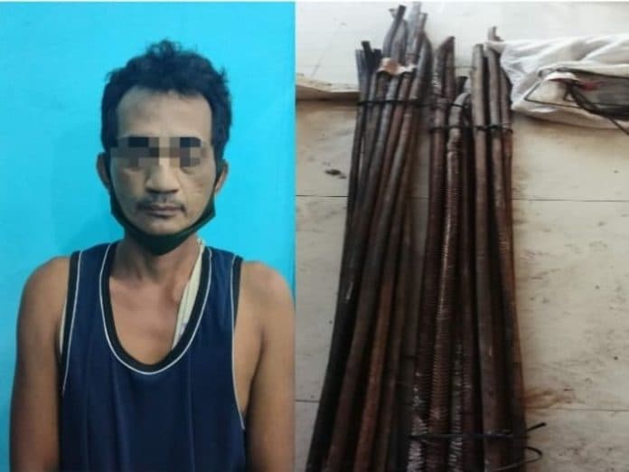 polisi_amankan_pelaku_pencurian_di_tebing_tinggi_26_batang_besi_beton_disita