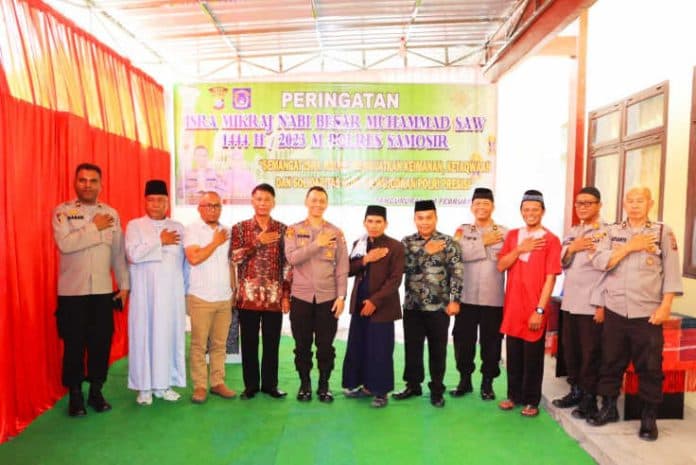 polres_samosir_peringati_isra_mikraj_nabi_besar_muhammad_saw_1444_h