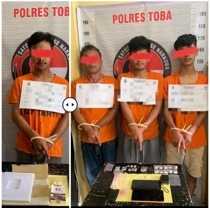 polres_toba_ringkus_4_pengedar_sabu_dan_16_butir_pil_ekstasi