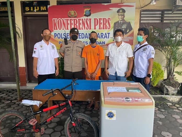 polsek_medan_barat_bekuk_pembobol_rumah_kosong