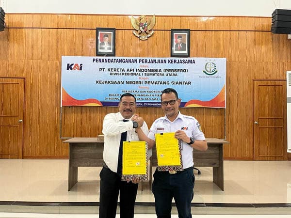 pt_kai_persero_divre_i_sumut_teken_kerjasama_datun_dengan_kejari_pematang_siantar